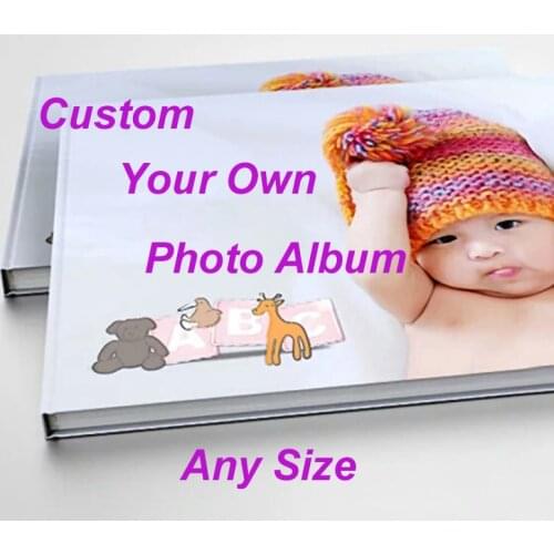 Custom Photo Album Picture for Baby Kids Wedding Family Travel Memory Personal Home Decoration Hrdcover Book Binding Printing