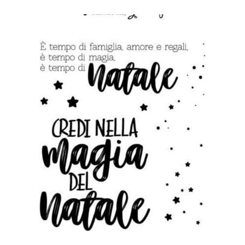 Italian words Transparent Clear Silicone Stamp/Seal for DIY scrapbooking/photo album Decorative clear stamp sheets A809