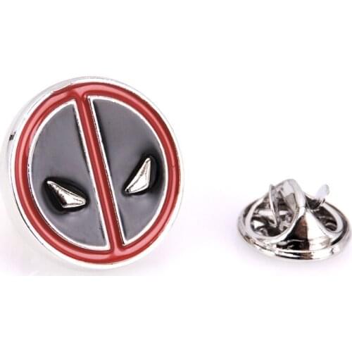 Classic Lapel Pin round Brooch mens suit Lapel Badge Brooch Pin mens jewelry gift super hero shape Lapel Brooch Pin