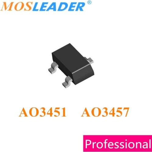 Mosleader AO3451 AO3457 SOT23 3000PCS P-Channel 20V 30V Made in China High quality