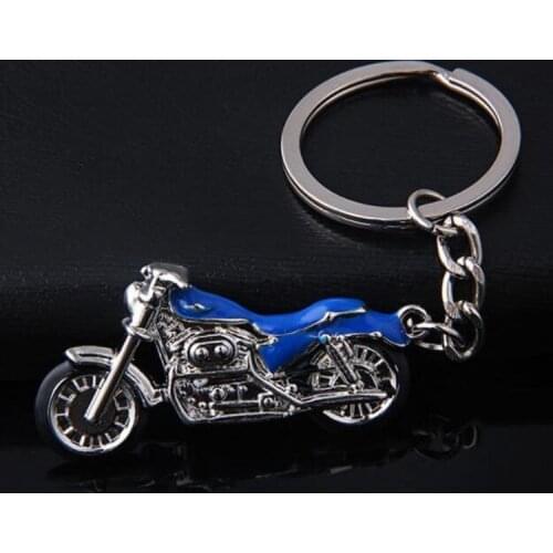 Wholesale Mountain Motorcycle Pendants KeyChain New model Car Key Holder color metal Bag Charm Accessories 3D crafts Key Chain