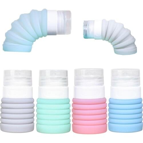 Portable Silicone Empty Shampoo Lotion Container Bottles Leakproof Flexible Empty Shower Gel Cosmetics Jars Bottles Tubes