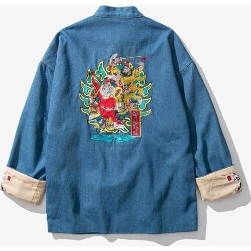 Chinese Style Mens Shirts Button Up Solid Casual Stand Collar Long Sleeve Elegant Shirt Men Vintage Streetwear Tops 2021 FF3095