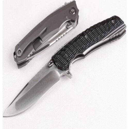 Folding Knife Python (Titanium Handle) D2 (Cryogenic Treatment) Blade outdoor Camping Hunting Survival Kitchen Survival EDC tool