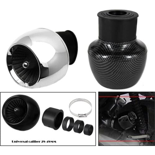 28-48mm Motorcycle Air Filter Replacement Carbon Filter Durable Metal Rubber Plastics For 150cc 250cc ATV Quad Moped Scooter
