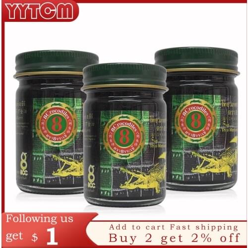Thailand Tiger Balm 8 crocodiles warm alligator oil ointment for joint knee pain medical plaster pain relax balm relief plaster