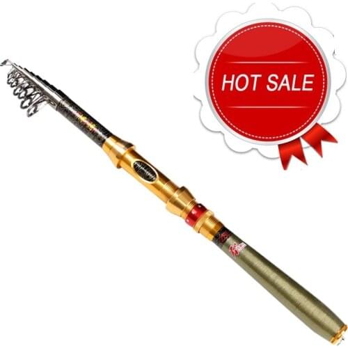 Fishing Rod Telescopic Carbon Fiber Portable Spinning Fishing Rod Pole Travel Sea Boat Rock Fishing Rod