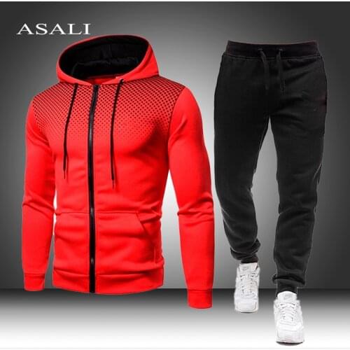 New mens Hoodie set fall features hot hip hop Sweatshirt mens shirt with pants track suit Set Tracksuit Male Polyester 2021