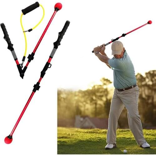 Golf Swing Practice Equipment Golf Folding Posture Corrector Aid Posture Correction Swing Stretchable Golf Stick With Wide Angle