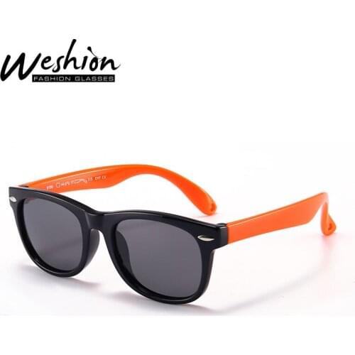 2021 Polarized Baby Boys Sunglasses Square 0-3 Years Cute Kids Sun Glasses Silicone Flexible Frame Outdoor Girls Boys Glasses