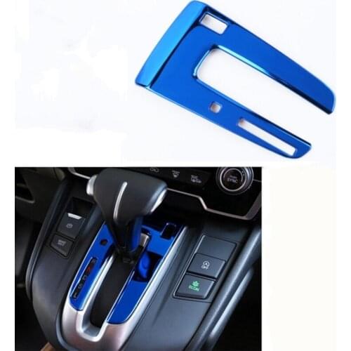 3Colors Stainless Steel Car Interior Shift Gears Trim Cover Panel For Honda CRV CR-V 2017 2018 Car Styling Decoration Accessory