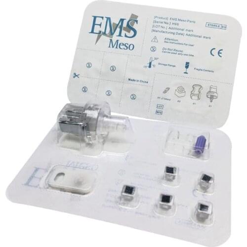 3in1 EMS Microneedle Titanium Needle Card Meso Therapy Injection Facial Lift Skin Whiten Beauty RF Mesotherapy Gun Consumables