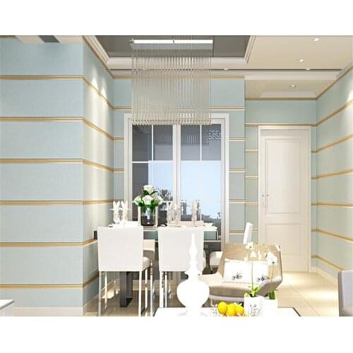 Beibehang Modern minimalist wallpaper 3D fine pressed horizontal stripes 3d wallpaper bedroom TV background papel de parede 3d