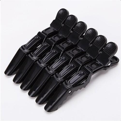6Pcs Professional Alligator Hair Clips Hairdressing Clamps Beak Sectioning Clips Grip Barbers For Salon Hair Care Styling Tools