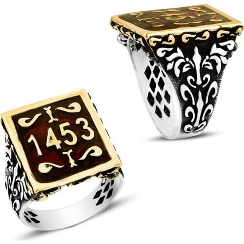 925 Silver Handmade Special Desing Ottoman Empire Rings for Men