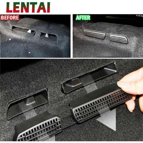 LENTAI Car ABS Rear Seat Air Conditioning Outlet Cover For VW Tiguan 2017 2016 2018 Volkswagen Tiguan 2 Toruan MK2 Accessories