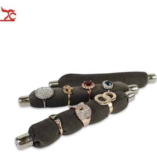 Velvet Soft Foam Ring Jewelry Display Storage Bar Holder Wristwatch Bracelet Chain Cushion Ring Jewelry Organizer Holder Stand
