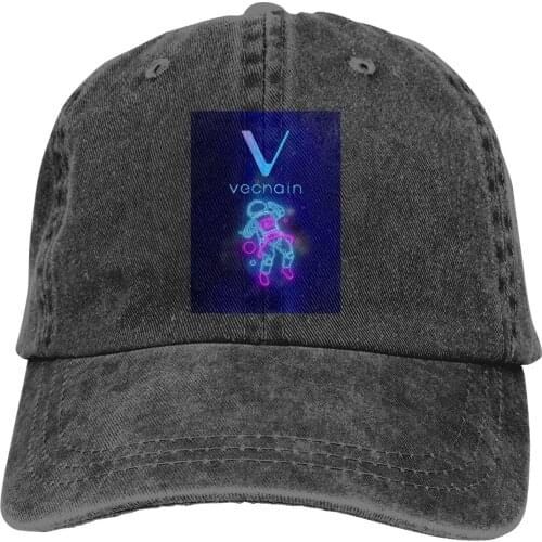 Space Doge The Baseball Cap Peaked capt Sport Unisex Outdoor Custom VeChain Coin VET Cryptocurrency Hats