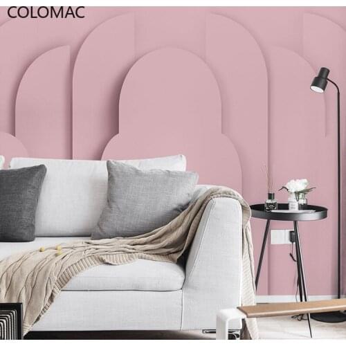 Colomac Custom Clothing Store European 8D Wallpaper Simple Building Background Decor Mural Wall Stickers Decor Drop Shopping