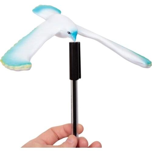 18.5*15cm Unisex Fun Amazing Maintain Balance Bird Eagle Red Office Plastic Toy Desk Toy Kids Birthday Gifts Gag Toys