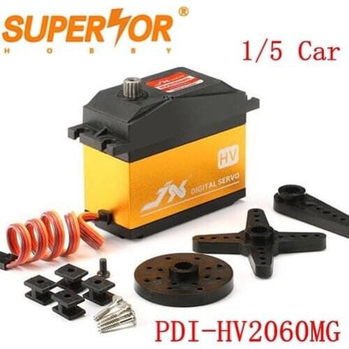 JX PDI-HV2060MG 62KG Metal gear Core Digital 180 degree Mega torque Servo 1/5 Monster RC Car LOSI XL 5T BAJA SAVOX-0236 DS5160