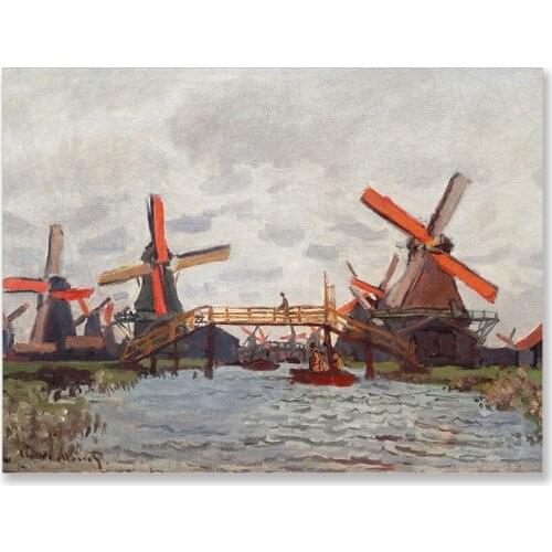 Monet Canvas Painting Wall Art Landscape Picture Modern Home Decor Poster and Print for Room Design Impressionism Art