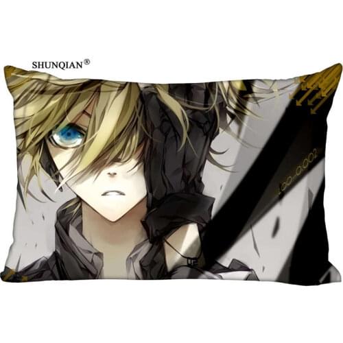 New anime beautiful boy Pillow Case Comfortable Eco-Friendly Custom Zippered Rectangle Pillow cover (Two sides)
