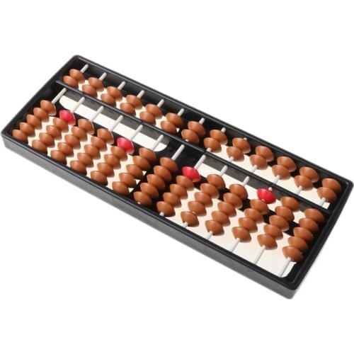 Plastic Abacus Arithmetic Soroban 13 Digits Kids Maths Calculating Tool Toys D5QA