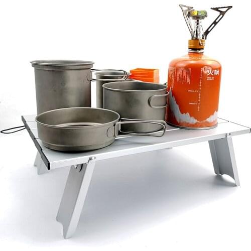 Portable Foldable Table Outdoor Camping Ultralight Aluminum Table BBQ Picnic 6061 Hiking Desk Fishing Ultra Light Folding Desk