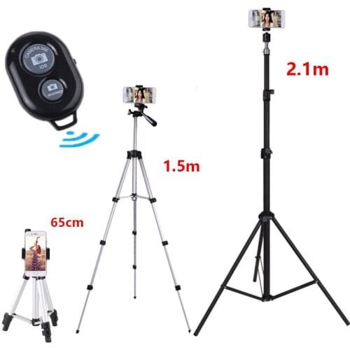 Professional tripod For iPhone 7 6 8 Plus X Universal Portable Digital Camera Camcorder Tripod Stand Lightweight Stainless Steel