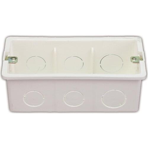 4pcs PVC Junction Dark Box Household PVC Power Switch Bottom Box Engineering Cable Bottom Box