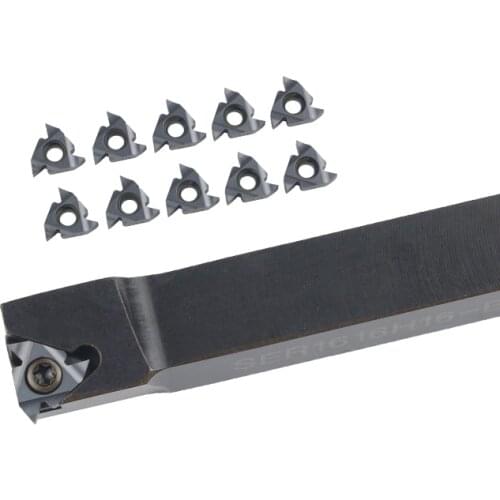 SER-B External Thread Turning Tools SER1212H16-B SER1616H16-B SER2020K16-B Lathe Cutter for 16IR Carbide inserts CNC Holder