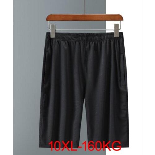 High quality summer men hole shorts Breathable loose sports shorts plus size 8XL 9XL 10XL elasticity Stretch shorts 66 68 70 72