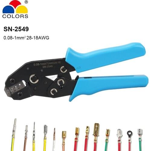 SN-2549 8" Crimping Pliers XH2.54/PH2.0/2510 SM HR CH Plug Tab VH3.96 KF2510 Dupont Terminals Clamp Tools