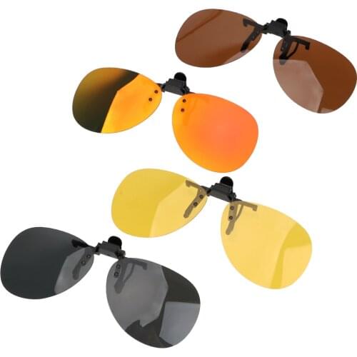Driver Goggles Anti-UVA UVB Car Driving Night Vision Lens Clip On Sunglasses For Men Women Polarized Sun Glasses
