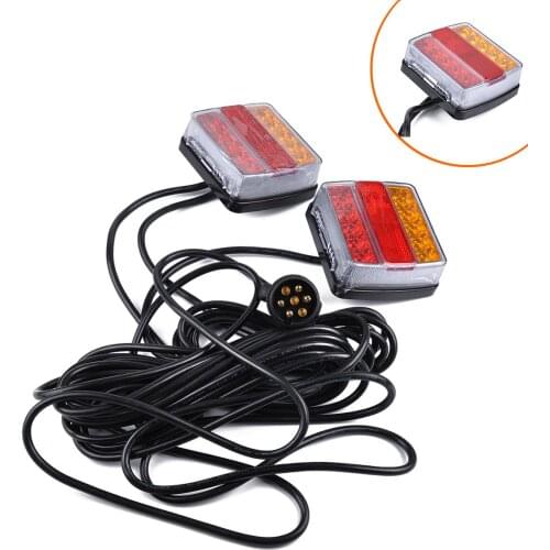 LED tail light /safety warning/ light turn signal/ brake truck trailer tail light (Red and yellow flashing alternately)
