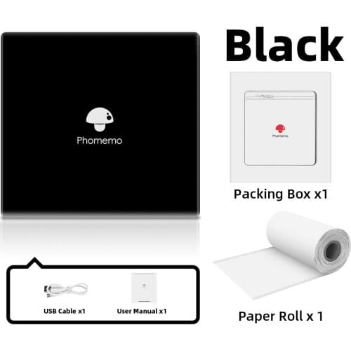 Phomemo Thermal M02 Printer Portable Wireless Bluetooth 203dpi Photo Thermal Sticker Printer for iOS Android Phone Office DIY