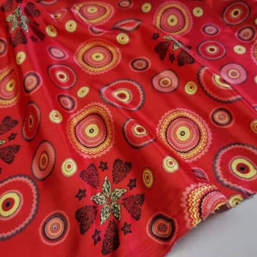 Tilda craft Soft Satin fabric DIY Lining Material craft lovely glossy Polyester Charmeuse Fabric 100CM