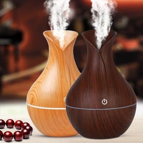 130ml Creative Wood Grain Humidifier Spray Aromatherapy Air Humidifier Household Air Purifier Diffuser Spray Fragrance Machine