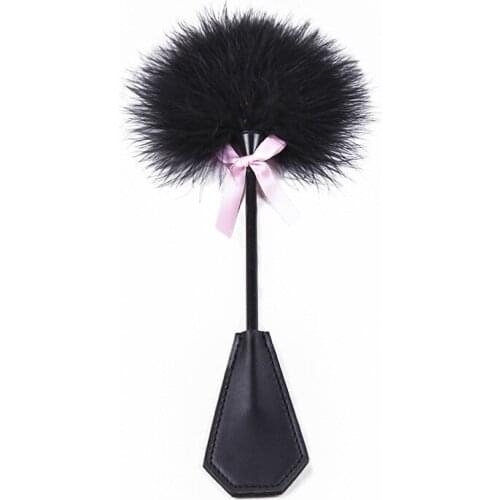 Adults Fetish Sex Toys For Woman Soft Feather Tickler Naughty BDSM Bondage Fancy Dress Sex Whip Flirting Spanking Paddle Flogger