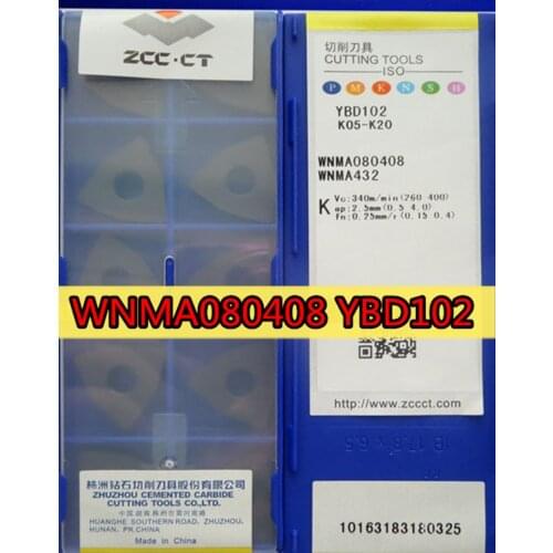 WNMA080404 WNMA080408 WNMA080412 YBD102 YBD152 Zcc.ct Carbide insert Processing: Cast iron