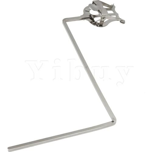 Yibuy Socket Dia 4mm Silver Music Sheet Clip Holder Clamp-On Holder Lyre Musical Instrument for Tuba Parts & Accessories