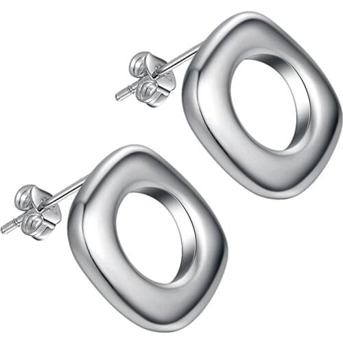 Round bright simple high quality free shipping Silver Earrings for women fashion jewelry earrings /PFMDSFMC UOMRAUAC