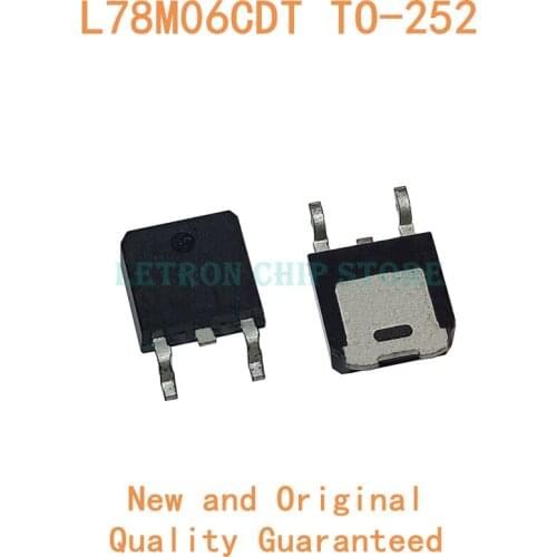 10pcs L78M06CDT TO252 L78M06 TO-252 78M06 DPAK 6V POSITIVE VOLTAGE REGULATORS new and original