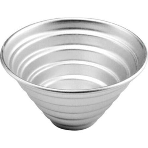 100pcs Several Layers Cone Shape Aluminium Alloy Egg Tarts Molds Mousse Cake Mold Jelly Pudding DIY Moulds