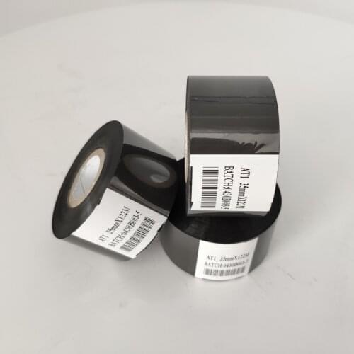 35x122m date coder machine Black color hot coding ribbon