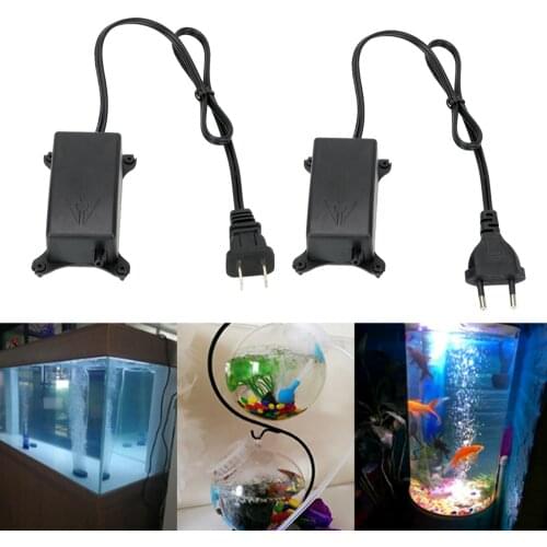 HOOMIN Aquarium Fish Tank Oxygen Air Pump EU/US Plug Ultra Silent High Energy Efficient Aquatic Terrarium Fish Tank Accessories
