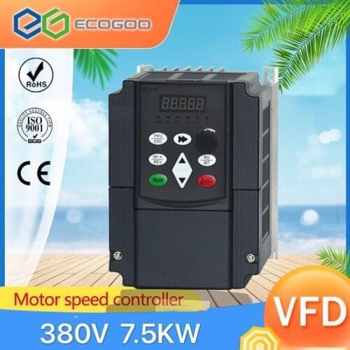 Frequency Converter For Motor 380V 4KW/5.5KW/7.5KW 3 Phase Input And Three Output 50hz/60hz AC Drive VFD Frequency Inverter