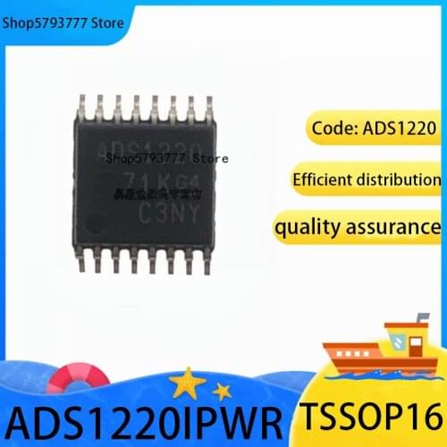 1PCS-10PCS New original authentic ADS1220IPWR TSSOP-16 ADS1220 TSSOP16 analog-to-digital converter chip
