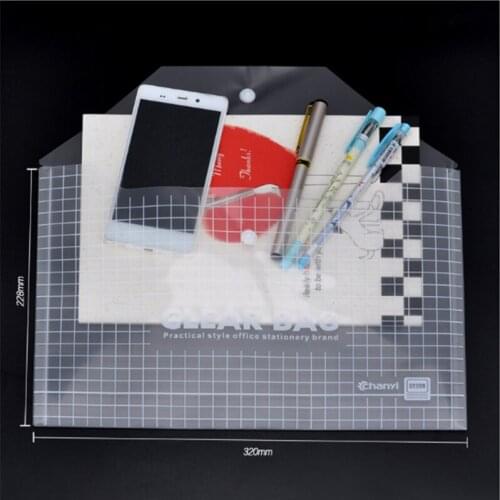 Chuangyi 20-PACK White A4 PP Document Bag transparent office school paper things storage organization